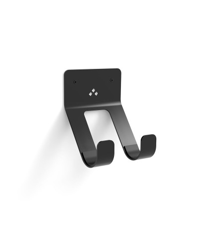 Wandhalterung Schwarz Rei 8075 | für Skateboard | Stahl Matt | 14,5 x 12,5 x 6 cm
