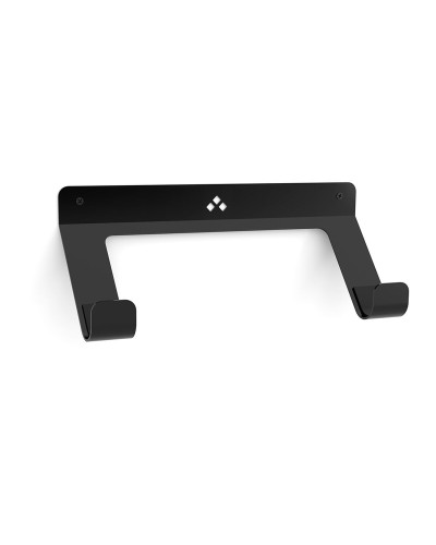 Supporto da Parete Rei per Skateboard, Nero Acciaio Mat, 13 x 24 x 32 cm