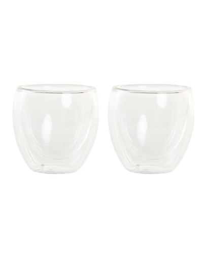 Verres DKD Home Decor 100 ml | Ensemble de 6 | Dimensions : 6,7 x 6,7 x 6,4 cm | Usage quotidien
