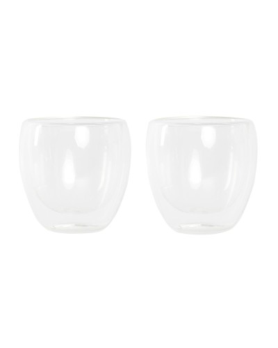 Glasset DKD Home Decor 250 ml 8,3 x 8,3 x 8,9 cm