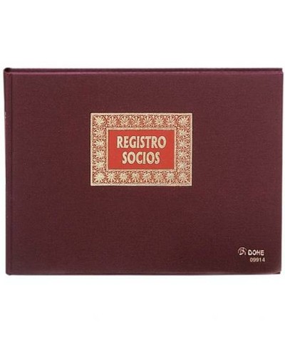 DOHE Mitgliederbuch A4 Bordeaux, 100 Blatt, Hardcover
