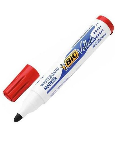 Liitutaulutussit Bic Velleda Ecolutions 1701 Punainen (12 Kappaletta)