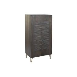 Armoire Moderne DKD Home Decor: Bois de Manguier, Métal, Marron, 70 x 45 x 142 cm

