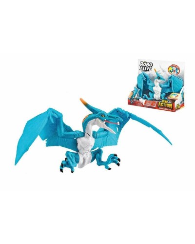 Dinosaurus Zuru Robo Alive: Dino Action Pterodactyl Celeste Figuuri, jossa liikkuvat raajat