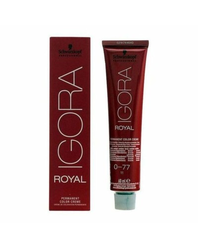 Igora Royal Schwarzkopf 0-77: Tinte Permanente Rubio Claro/Muy Claro 60ml
