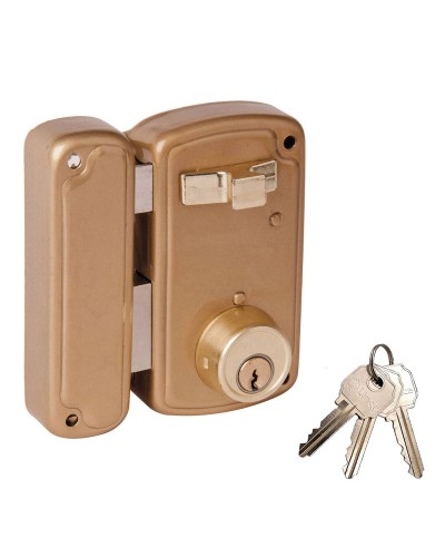 Cerradura de Sobreponer UCEM 4056 - Monopunto - Hierro - Izquierda
