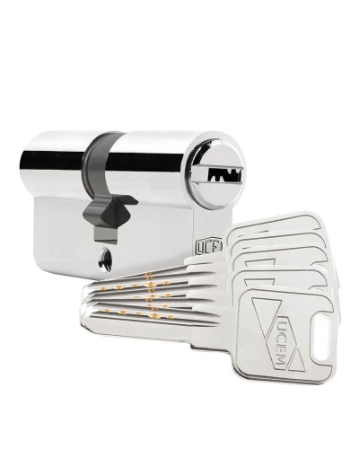 Cilindro de Seguridad Europeo UCEM 2000s2ln3333ll - Leva Larga 33x33mm, Latón
