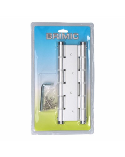 Charnière Micel Double Action 180° pour Portes Aluminium Argenté 180 x 33 mm
