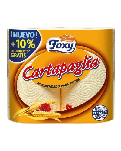 Foxy Cartapaglia: Kitchen Paper for Frying, Ultra Absorbent, 2 Rolls

