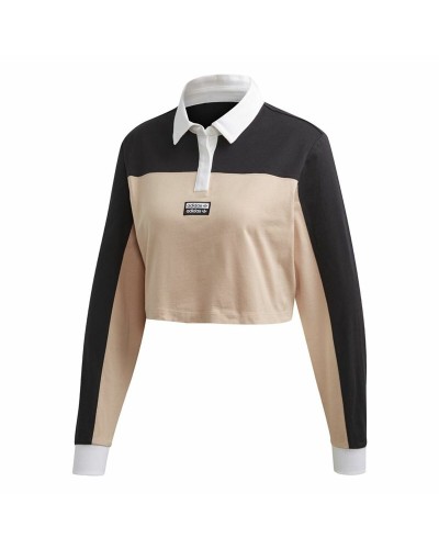 Polotröja kortärmad Dam Adidas Originals Cropped Kvinna Svart