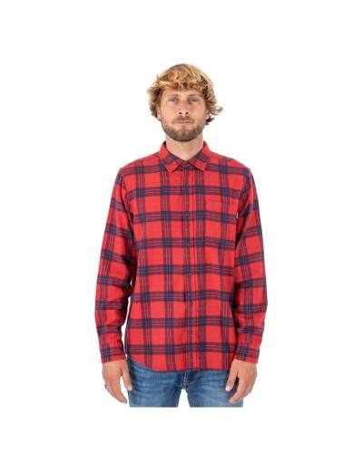 Hurley Portland Organic: Crimson Red Shirt - Organic Cotton, Casual
