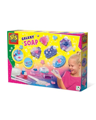 SES Creative Galaxy Soap Set - Kit Scientifique pour Savon Galactique DIY
