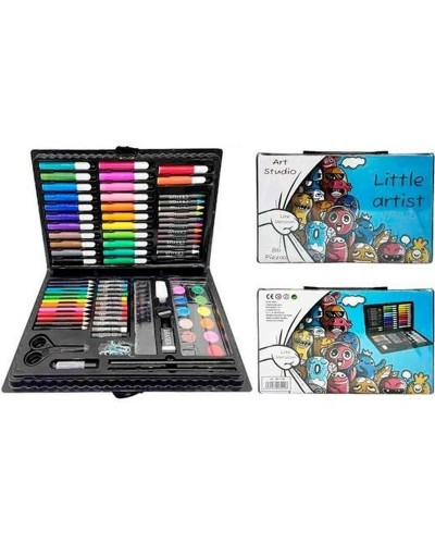 Ensemble Complet de Couleurs Alex Bog Petit Artiste 86 Pièces dans la Valisette Pratique Multicolore
