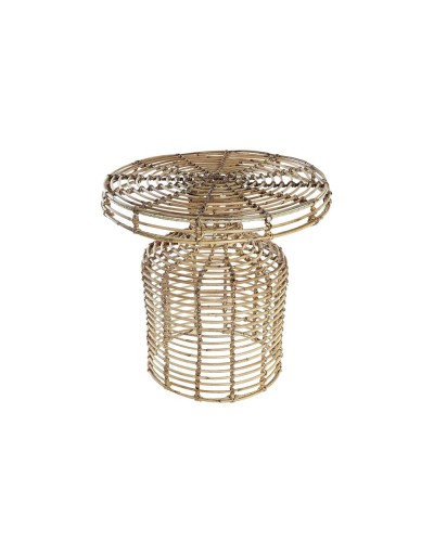 Mesa Consola DKD Home Decor de Madera Natural, 48x48x45 cm, Ideal para Entradas o Pasillos.
