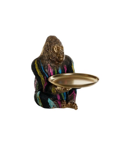 Prydnadsfigur DKD Home Decor 38 x 46 x 50,5 cm Multicolour Gorilla