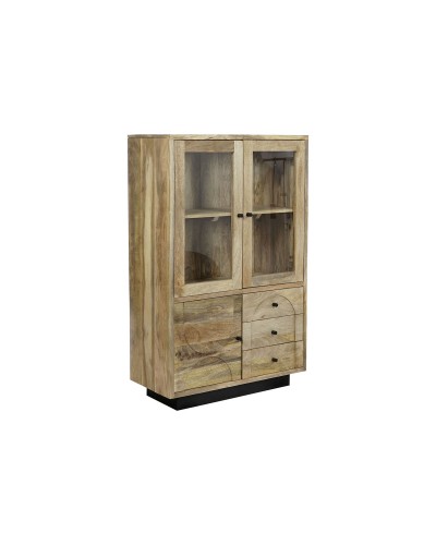 Expositor de Cristal y Madera de Mango (90x40x190cm) - DKD Home Decor

