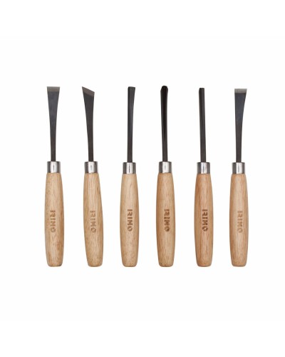 IRIMO Chisel Set | Steel | 6 Pieces | For Engraving and Shaping
