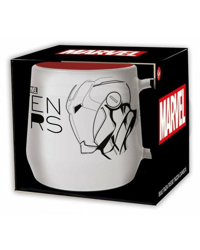 Taza Marvel de Cerámica, 360 ml, para Colección y Uso Diario.
