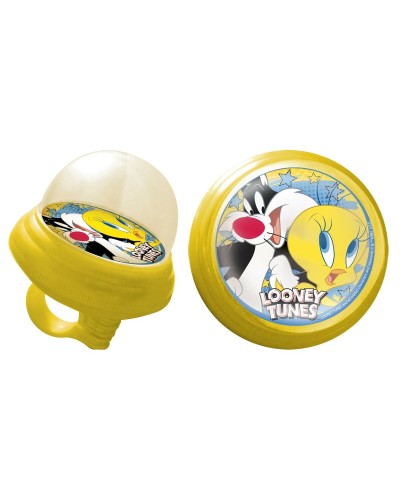 Looney Tunes Sonnette Vélo Enfant - Jaune - Son Amusant
