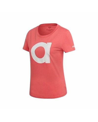 T-shirt med kortärm Dam Adidas Essentials Ljusrosa