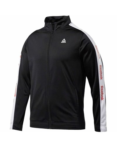 Reebok Chaqueta Deportiva Hombre Essentials Linear Logo Negra - Entrenamiento
