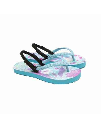 Rip Curl Mini Girl Summer Art: Chanclas de Mujer Aguamarina

