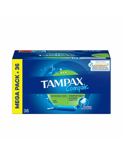 Tampax Compak Super - Tampons 36 Stück - Starke Blutung
