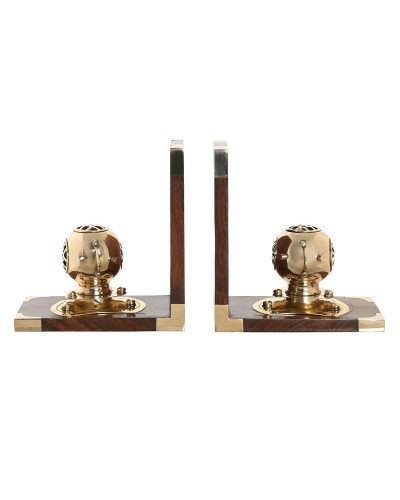 Sujetalibros DKD Home Decor Vintage Latón 30 x 10 x 16 cm, para Libros y Decoración
