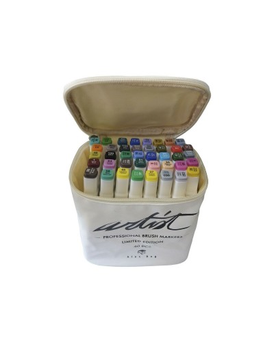 Marqueurs Peintres Professionnels Alex Bog Canvas Luxe 40 Couleurs
