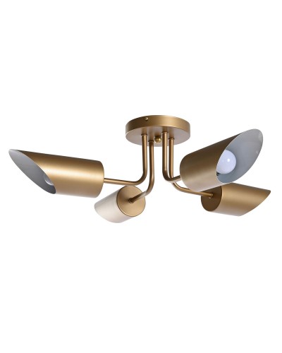 Plafondlamp DKD Home Decor Gouden Metaal 50 W 70 x 70 x 20 cm