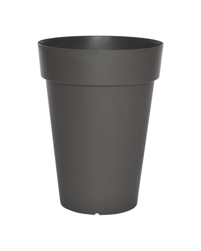 Riviera Round Pot Grey 18 cm Plastic

