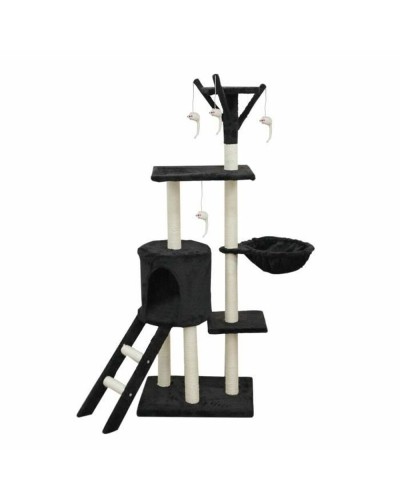 Krabpaal voor Katten Jipsy 50 x 35 x 138 cm Zwart