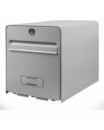 Burg-Wächter Mailbox Grey | Galvanized Steel | 28 x 36.5 x 31 cm | Weatherproof
