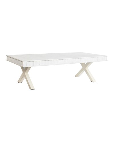 DKD Home Decor Couchtisch, 140x70x42 cm, Metall und Mangoholz
