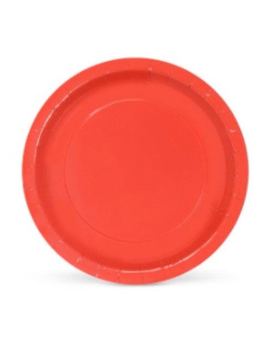 Piatti rossi Algon usa e getta | 10 pezzi | 20 x 20 x 1,5 cm | Perfetti per feste e occasioni