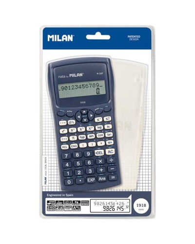 Tieteellinen laskin Milan M240-1918 Sininen 16,7 x 8,4 x 1,9 cm