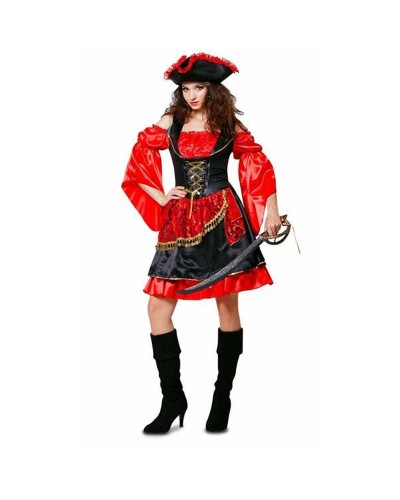 My Other Me - Freches Piratenkostüm Rot Erwachsene - Halloween Verkleidung
