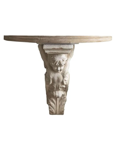 DKD Home Decor Eingangstür Tanne Magnesium, 100 x 50,5 x 74 cm
