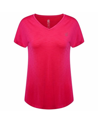 Dare 2b Agleam Camiseta de Mujer Rosa - Manga Corta Transpirable Rendimiento
