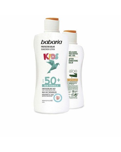 Babaria Sonnenschutz Set Kinder LSF50+ - Sonnenmilch + Feuchtigkeitsspendende After Sun Lotion
