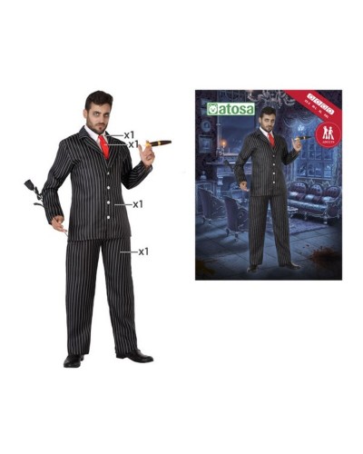Adults Black Costume Halloween Carnival - One Size, Polyester

