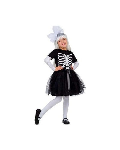 My Other Me Disfraz Esqueleto Tutú Negro 3 Piezas - Halloween Niña
