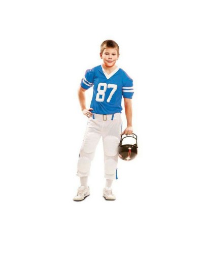 Mon Autre Moi Costume Rugby Enfant Bleu - Déguisement Sportif (Taille Unique)
