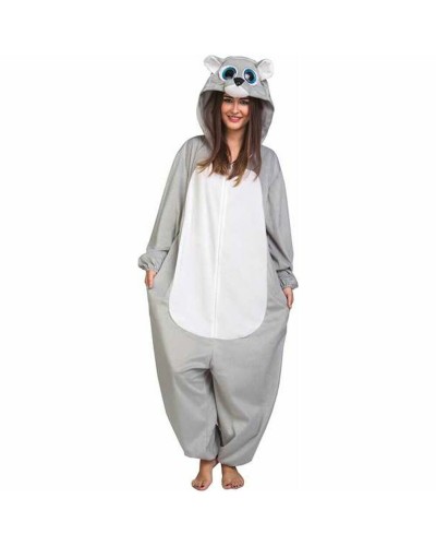 My Other Me Costume Orso Adulto: Grigio, Occhi Grandi - Travestimento Festa
