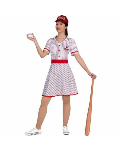 Mi Otro Yo Disfraz Béisbol Vintage Rojo - Adultos, Años 50
