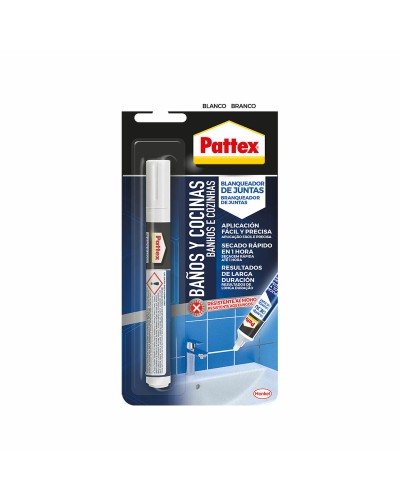 Pattex Grout Whitener 7 ml, Eliminates Black Stains, Immediate Whitening Effect
