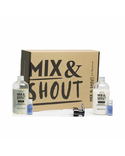 Mix & Shout Shampoing Cheveux Bouclés - Lot Apaisant 4 pièces - Antipelliculaire & Hydratant
