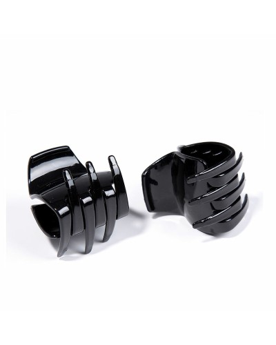 Pinces à Cheveux Inca Moyennes Noires - Lot de 2 Pièces - Accessoire de Coiffure
