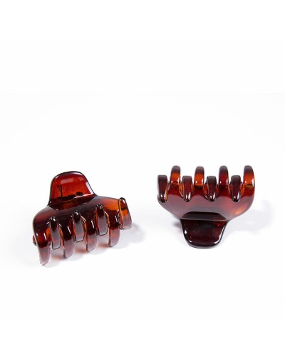 Pinzas para el Cabello Incas Medianas Marrones - Set de 2 Piezas - Sujeción Fuerte
