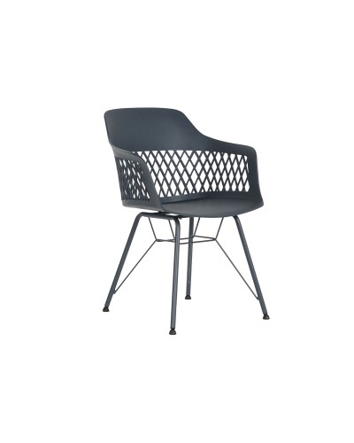 Matsalsstol DKD Home Decor Blå Marinblå 57 x 57 x 80,5 cm